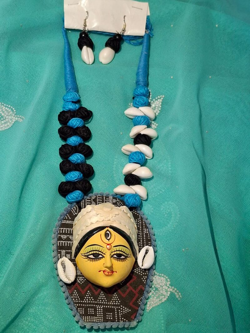 Handmade Fabric Long Necklace