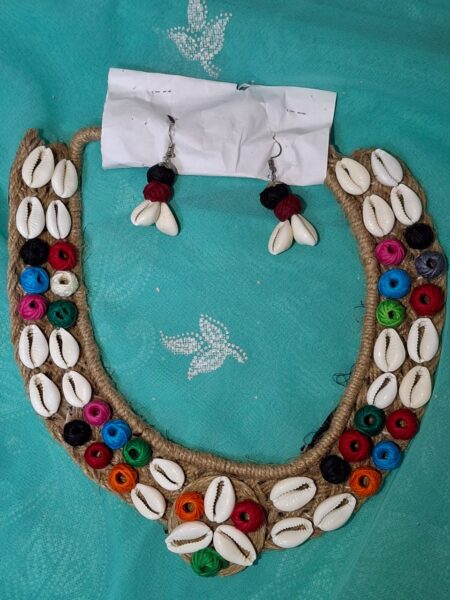 Handmade Jute Necklace and Earring