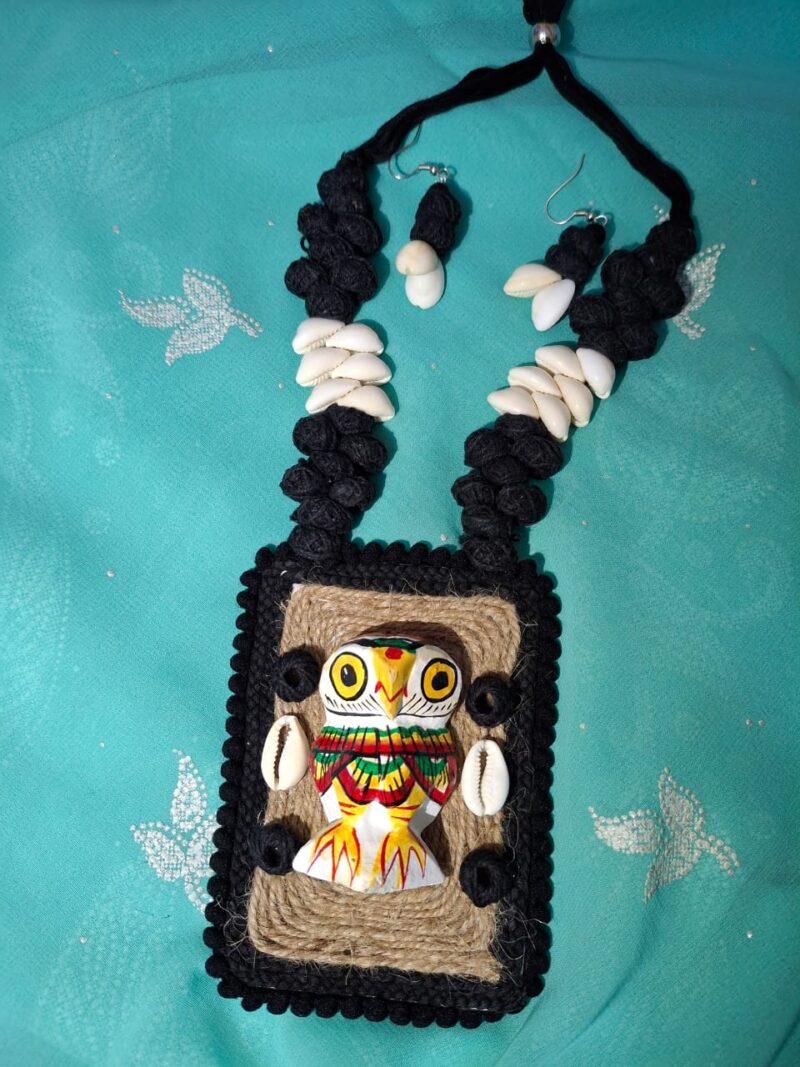 Handmade Fabric Long Necklace
