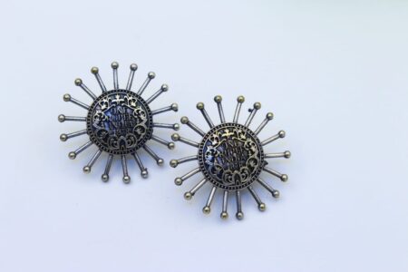 Chakra Shape Coin Earring