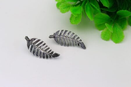 Replica Earring Fish Bone Leaf Pattern