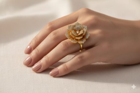 Rose Petals Finger Ring