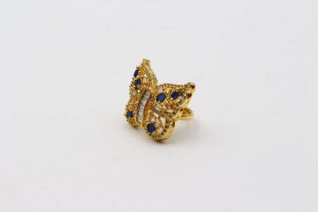 Blue Butterfly Finger Ring