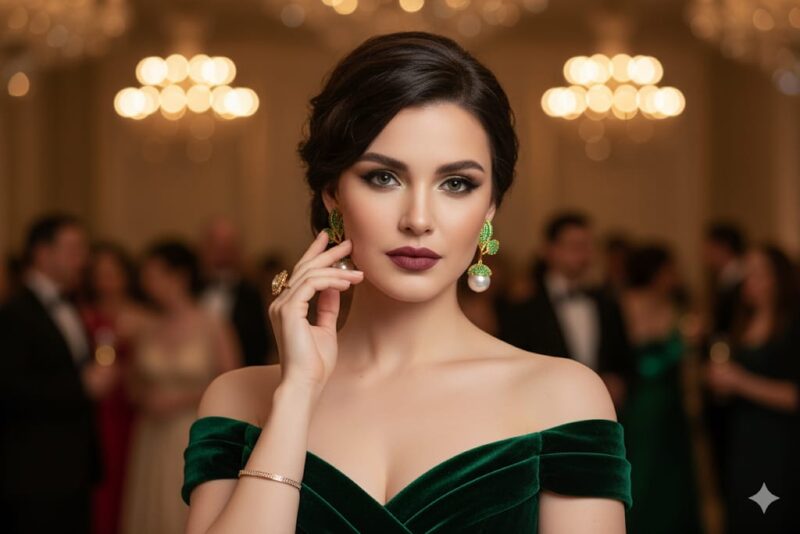 Stylish Pearl Drop Earring - Image 2