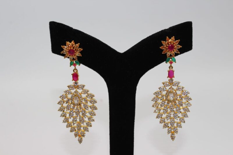 Botanical-Inspired Drop Earrings
