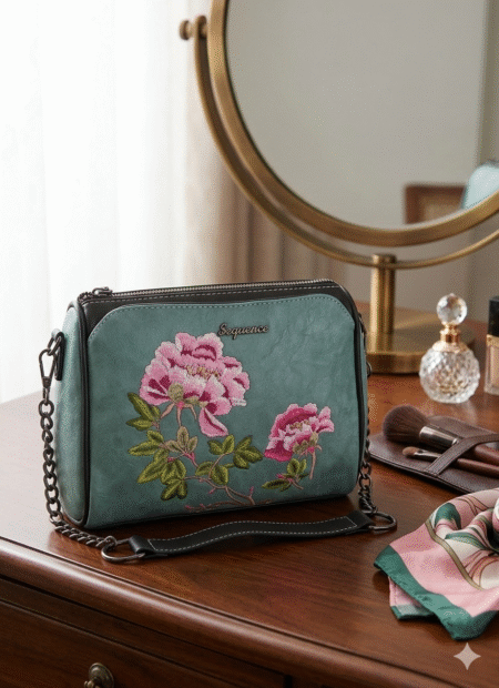 Embroidered Cross body Bag