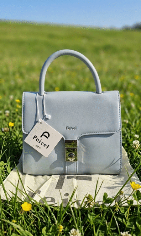 Soft Mist Structured Handbag